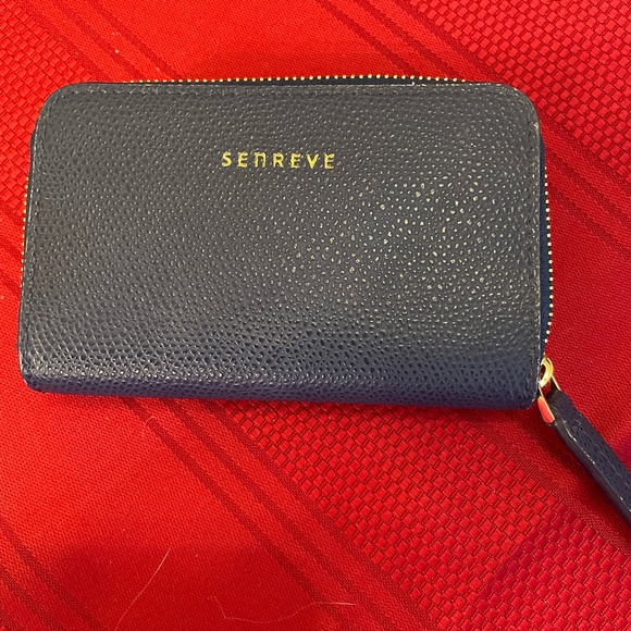 Senreve Handbags - SENREVE Card Wallet - Small Leather Card Holder - Marine